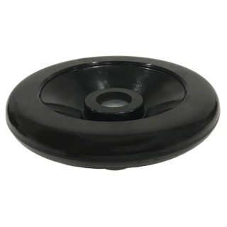RS PRO Black Phenoplast Solid Hand Wheel 200 mm Diameter with Zinc Plated Steel Insert 161-2038