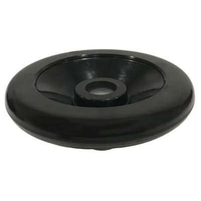RS PRO Black Phenoplast Solid Hand Wheel 200 mm Diameter with Zinc Plated Steel Insert 161-2038