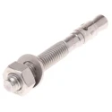 Fischer Fixings Stainless Steel Masonry Fixing M10 x 75 mm Nickel Plated Black Zinc Plated 450-4174