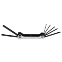 RS PRO 7 Piece Folding Metric Hex Key Set, Hex Size 1.5 to 6 mm 451-8993