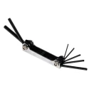 RS PRO 7 Piece Folding Metric Hex Key Set, Hex Size 1.5 to 6 mm 451-8993