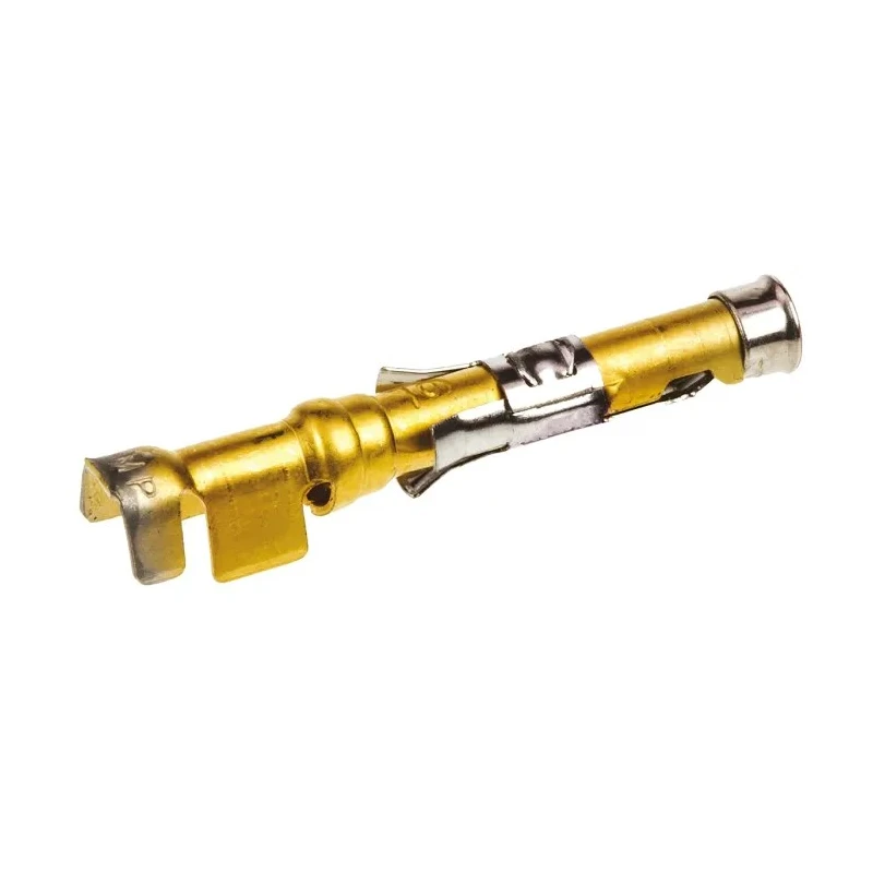 TE Connectivity Female Crimp Circular Connector Contact, Contact Size 16, Wire Size 16AWG, 18AWG, 250V, 13A, Brass 66360-1