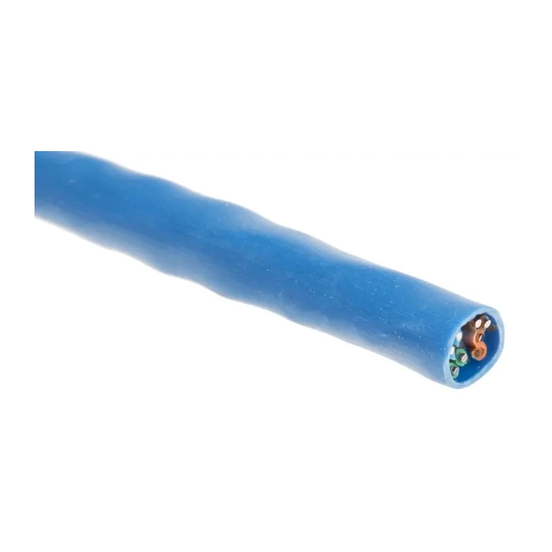 Belden 7965E Cat6 Unshielded Unscreened Ethernet Cable, 100 m Length, Blue PVC Jacket, 72V 23AWG Copper Conductors Cat6