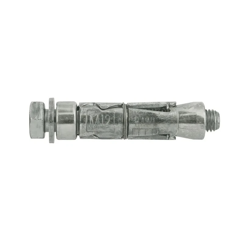 RawlPlug Carbon Steel Mechanical Expanding Shield Anchor M12 Thread Size 20 mm Drill Diameter, 180 mm Length RBL2-M12/60W