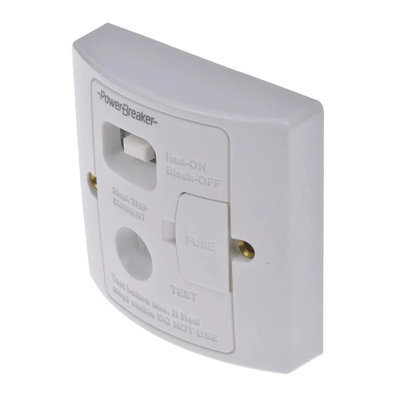 Powerbreaker 13A 1 Gang Switched Fused Spur 230V AC Compression Thermoset Plastic Malaysia H92WP-C