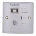 Powerbreaker 13A 1 Gang Switched Fused Spur 230V AC Compression Thermoset Plastic Malaysia H92WP-C