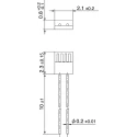 Heraeus PT100 Resistance Temperature Detector (RTD) Sensor, Class A Accuracy, 2.3 mm Probe Length, Maximum 350°C 