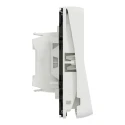Schneider Electric White 2 Way Rocker 1 Gang Light Switch IP55 ABS 10A 250V Mureva Styl MUR39723