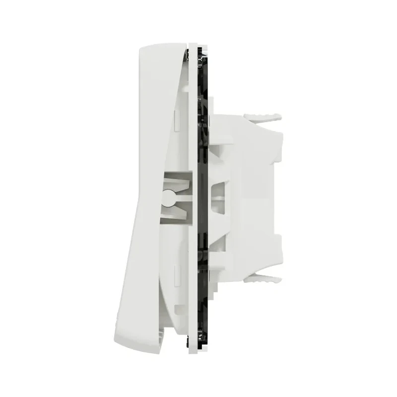 Schneider Electric White 2 Way Rocker 1 Gang Light Switch IP55 ABS 10A 250V Mureva Styl MUR39723