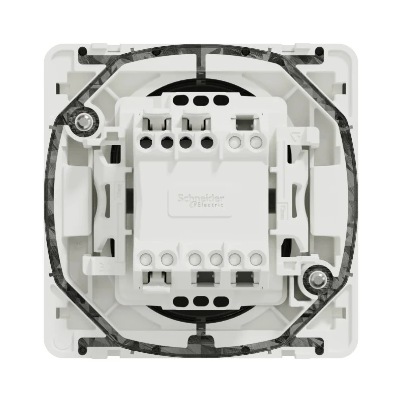 Schneider Electric White 2 Way Rocker 1 Gang Light Switch IP55 ABS 10A 250V Mureva Styl MUR39723