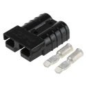 Anderson Power Products 2 Way Male Battery Connector, Straight, Cable, 50A 6332G4