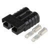 Anderson Power Products 2 Way Male Battery Connector, Straight, Cable, 50A 6332G4
