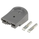 Anderson Power Products SBS MINI Series 2 Way Male Battery Connector, Straight, Cable Mount, 600V, 52A B02265G4-15