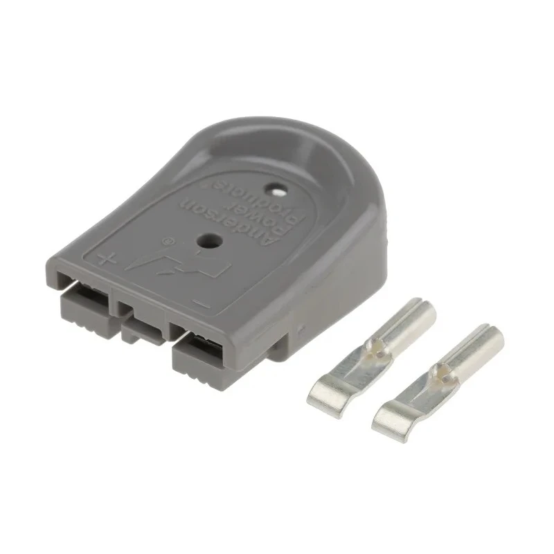 Anderson Power Products SBS MINI Series 2 Way Male Battery Connector, Straight, Cable Mount, 600V, 52A B02265G4-15