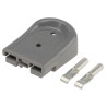 Anderson Power Products SBS MINI Series 2 Way Male Battery Connector, Straight, Cable Mount, 600V, 52A B02265G4-15