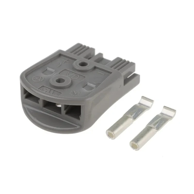 Anderson Power Products SBS MINI Series 2 Way Male Battery Connector, Straight, Cable Mount, 600V, 52A B02265G4-15