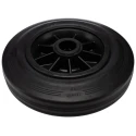 Tente Black Rubber Trolley Wheel 200mm Diameter 50mm Width 205kg Load Capacity Roller Bearing Hub PVR200/50X25LM58
