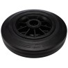 Tente Black Rubber Trolley Wheel 200mm Diameter 50mm Width 205kg Load Capacity Roller Bearing Hub PVR200/50X25LM58