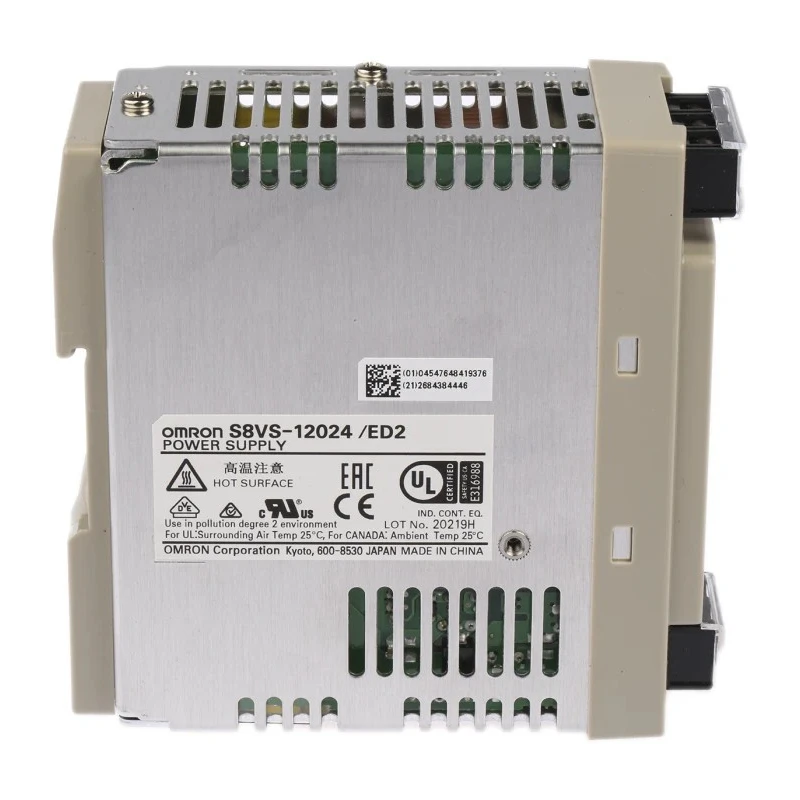 Omron S8VS Switched Mode DIN Rail Power Supply 264V AC Input 24V DC, 5 A Output, 120W 