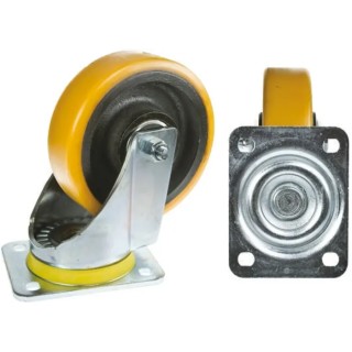 Tente Heavy Duty Industrial Swivel Castor with 160 mm Polyurethane Wheel, 750 kg Load Capacity, Ball Bearing 4680FTP160P63