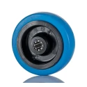 Tente Blue Rubber Trolley Wheel 100mm Diameter 34mm Width 160kg Load Capacity UFR100x34-12LM44 Blue
