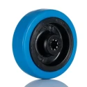 Tente Blue Rubber Trolley Wheel 100mm Diameter 34mm Width 160kg Load Capacity UFR100x34-12LM44 Blue