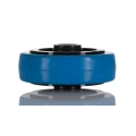 Tente Blue Rubber Trolley Wheel 100mm Diameter 34mm Width 160kg Load Capacity UFR100x34-12LM44 Blue