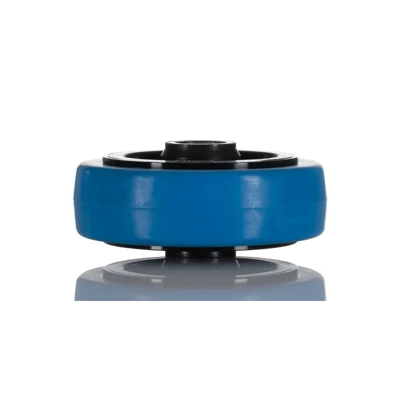 Tente Blue Rubber Trolley Wheel 100mm Diameter 34mm Width 160kg Load Capacity UFR100x34-12LM44 Blue