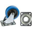 Tente Swivel Castor Heavy Duty 250 kg Load Capacity 125 mm Rubber Wheel 3470UFR125P63BLUE