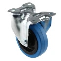 Tente Fixed Castor, 150 kg Load Capacity, 100 mm Rubber Wheel, Roller Bearing, Polyamide Hub 902473