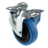 Tente Fixed Castor, 150 kg Load Capacity, 100 mm Rubber Wheel, Roller Bearing, Polyamide Hub 902473
