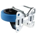 Tente Fixed Castor, 150 kg Load Capacity, 100 mm Rubber Wheel, Roller Bearing, Polyamide Hub 902473
