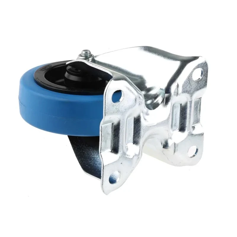 Tente Fixed Castor, 150 kg Load Capacity, 100 mm Rubber Wheel, Roller Bearing, Polyamide Hub 902473