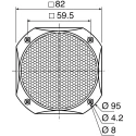 Visaton Black Round Metal Speaker Grill for FRS 8 Speaker GRILLE FRS 8
