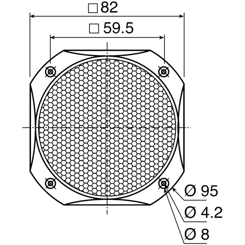 Visaton Black Round Metal Speaker Grill for FRS 8 Speaker GRILLE FRS 8