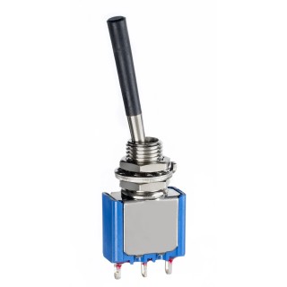 APEM Toggle Switch Panel Mount On-Off-On SPDT Solder Lug Terminal 30 V dc 250 V ac 5637AB-21+U642