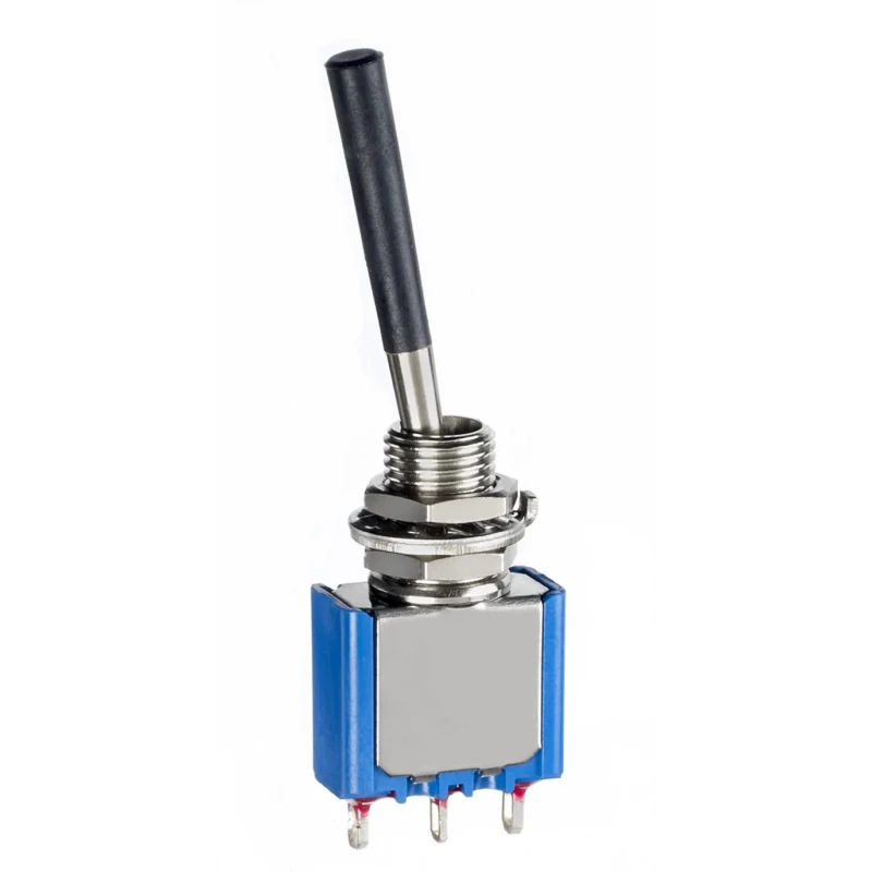 APEM Toggle Switch Panel Mount On-Off-On SPDT Solder Lug Terminal 30 V dc 250 V ac 5637AB-21+U642