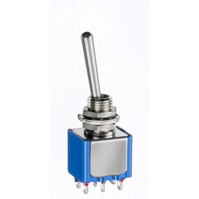 APEM Toggle Switch Panel Mount On-On DPDT, Solder Lug Terminal, 30 V dc, 250 V ac 5642AB-2