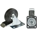 Tente Industrial Braked Swivel Castor 125 mm Wheel Diameter 100 kg Load Capacity Rubber Wheel 3477PVR125P62PAF