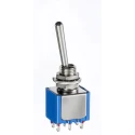 APEM Toggle Switch Panel Mount On-On DPDT Solder Lug Terminal 30 V dc 250 V ac 5646AB-2