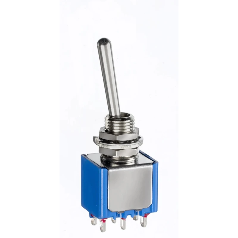 APEM Toggle Switch Panel Mount On-On DPDT Solder Lug Terminal 30 V dc 250 V ac 5646AB-2