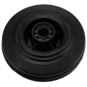 Tente Black Rubber Trolley Wheel 100 mm Diameter 35 mm Width 75 kg Load Capacity PVR100-12LM44