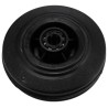 Tente Black Rubber Trolley Wheel 100 mm Diameter 35 mm Width 75 kg Load Capacity PVR100-12LM44