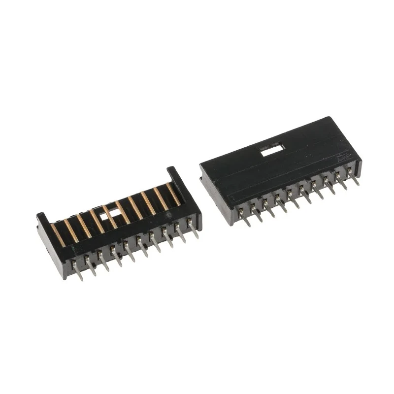 TE Connectivity AMPMODU Mod II Series Straight Through Hole PCB Header 10 Contact 2.54 mm Pitch 1 Row Shrouded 280374-2
