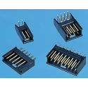 TE Connectivity AMPMODU MOD II Series Right Angle Through Hole Shrouded PCB Header 8 Contacts 2.54 mm Pitch 280380-2