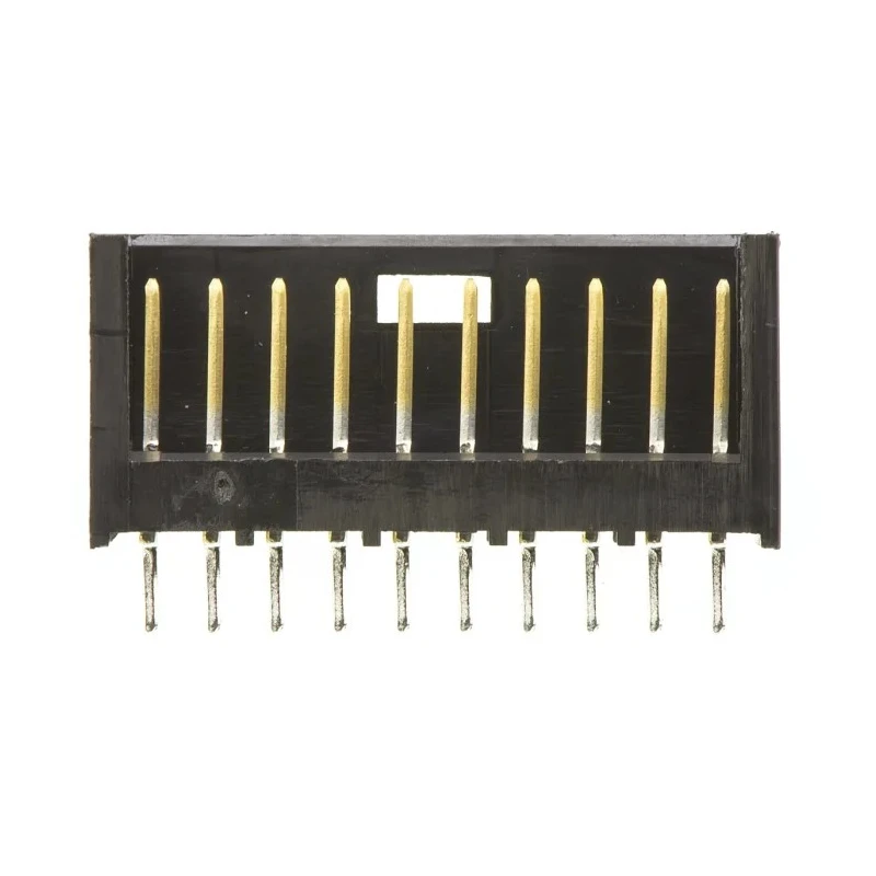 TE Connectivity AMPMODU Mod II Series Straight Through Hole Shrouded PCB Header 10 Contacts 2.54 mm Pitch 1 Row 280374-2