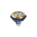 APEM Illuminated Push Button Switch Panel Mount SPST IP67 30V Illumination Voltage AV59122000074BK