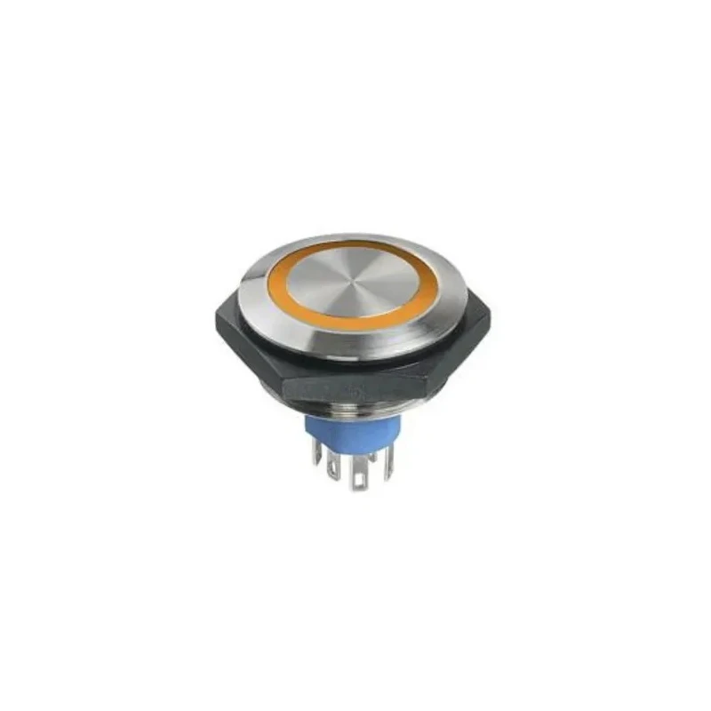 APEM Illuminated Push Button Switch Panel Mount SPST IP67 30V Illumination Voltage AV59122000074BK