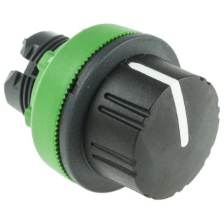 Schneider Electric Harmony XB5 Series 3 Position Selector Switch Head 30 mm Cutout Black Handle IP67 IP69K IP66 ZB5FD59