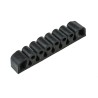 RS PRO Black Rubber Cable Retainer, 7 Apertures, 25mm Length x 150mm Width 454-7711